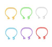 GANAZONO 120Pcs Poultry Marking Rings Identification Bands for Chickens Ducks Geese Reusable Cold and Heat Resistant Foot Rings for Easy Animal Tracking Random Color