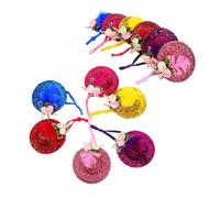 GANAZONO 12pcs Adjustable Strap Chicken Hat for Small Pets Lightweight Breathable Cap for Rooster Duck Hamster Parrot and Poultry Secure Fit Headwear for Costume Accessories