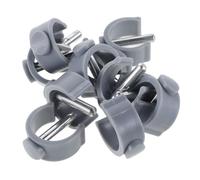 GANAZONO 12Pcs C Clamp Pin Locks for Walking Canes Non Slip Walking Stick Accessories for Indoor Outdoor Mobility Lightweight Crutch Pins for Enhanced Stability