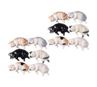 GANAZONO 12pcs Cat Shaped Nail Coloring Brush Holder Manicure Pen Rack Salon Supply Pen Storage Rack Decorative
