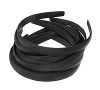 GANAZONO 12pcs Headbands for DIY Plain Cloth Covered Hair Accessories Simple Black Hairbands Can Be Embellished Hairbands for Girls Women