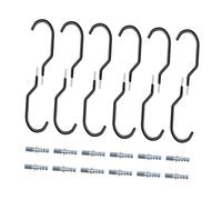 GANAZONO 12Pcs Heavy Duty Bike Hooks Set with PE Expansion Bolts for Wall Mount Storage for Garage and Home Bicycle Organization