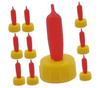 GANAZONO 12pcs Lamb Milk Feeding Bottles with Durable Nipples Portable Supplies for Young Livestock for Calves Goats and Piglets Easy to Clean and Use
