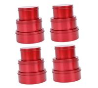 GANAZONO 12pcs Mini Round Candy Tin Boxes Food Grade Metal Sweets Packaging Cases for Wedding Ring Holder Biscuit and Chocolate Storage Decorative Containers