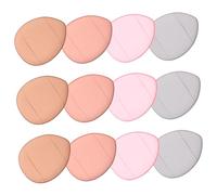 GANAZONO 12pcs Mini Small Makeup Powder Applicators Finger Sponge Soft Foundation Cosmetic Tools for Women Girls Professional Face Makeup