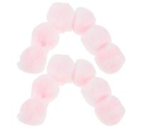 GANAZONO 12pcs Reusable Pink Wax Cotton for Noise Cancelling and Hearing Protection, Waterproof and Portable for Swimming and Relaxation, Comfortable for Adults and Women