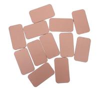 GANAZONO 12pcs Rose-Gold Sliding Lid Tin Boxes 60x34x11mm Metal Storage Containers for Lip Balm, Soap, and Cosmetic Samples, Portable Flat Tinplate Can for Personal Care and Travel Use