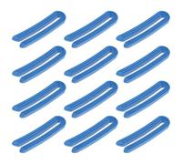 GANAZONO 12pcs Salon Perm Heat Resistant U-shaped Thermal Insulation Clips Dark Blue for Professional Hairdressing and Styling