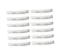 GANAZONO 12pcs Silver Sequin Headbands for Women Elastic Glitter Hair Accessories Non-slip Fashion Hair Hoops for Girls and Adults for Parties and Events