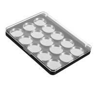 GANAZONO 15-Slot Magnetic Empty Eyeshadow Palette Tray, DIY Makeup Organizer for Lipstick and Blush, Compact Cosmetic Storage for Everyday Makeup Application