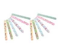 GANAZONO 15pcs Christmas Nail Files Set Eva Grit Manicure Nail Polishing Tools Mixed Styles for DIY Art Care Assorted Style