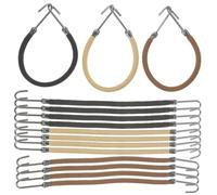 GANAZONO 15Pcs Elastic Hair Hooks and Ties for Women Versatile Bungee Hair Accessories for Thick Curly Long and Straight Hair for Exercise Yoga and Daily Styling