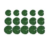 GANAZONO 15pcs Emulation Lotus Leaves for Fish Tanks Realistic Floating Aquarium Decorations Easy to Clean for Ponds and Photography Props