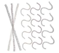 GANAZONO 15pcs Simulated Eyelash Strips for Dolls Multi-color DIY False Eyelashes Craft Making Black Brown Tea Color for Doll Eyes Enhancing Natural Look