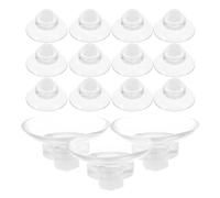 GANAZONO 16pcs Aquarium Suction Cups Screw Rods for Fish Tank Fixing Plastic Suction Cups for Secure Glass Mounting in Freshwater Aquarium