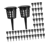 GANAZONO 180pcs Bonsai Fertilizer Basket with Lid Stable Plastic Root Feeding Container for Succulents Orchids Aquarium Water Plants Targeted Nutrition Cups for Optimized Growth and