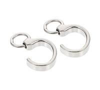 GANAZONO 1Pair Stainless Steel Parrot Open Foot Rings Durable Bird Leg Rings for Easy Attachment Smooth Surface for Foot Protection for Various Birds of Essential Bird Supplies