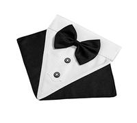 GANAZONO 1pc Adorable Dog Bib Bandana Bowknot Pattern Triangle Scarf for Pets for Festivals and Parties