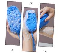 GANAZONO 1Pc Blue Bath Sponge Brush Strong Exfoliating Tool for Household Use Convenient Lanyard for Easy Storage for Delicate Skin Care