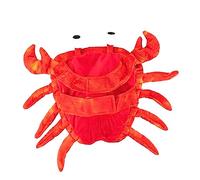 GANAZONO 1pc Crab Cosplay Costume for Dogs Adorable Orange Pet Clothing Creative Design for Parties Halloween and Daily Wear and Comfortable Pet Outfit