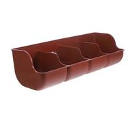 GANAZONO 1pc Livestock Manger Plastic Compartment Feeding Trough for Pigs Rustproof Easy to Clean Suitable for Domestic and Commercial Farms