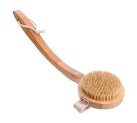 GANAZONO 1Pc Long Handle Wooden Bath Brush Durable Shower Tool with Crank Handle for Gentle Cleansing for Men and Women Essential Bathing Supplies for Smooth Skin