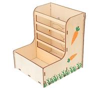 GANAZONO 1Pc One Small Animal Feeder Rack Hay Feeder for Rabbits Chinchillas Guinea Pigs Clean Organized Cage Feeding Tool for Hay Alfalfa
