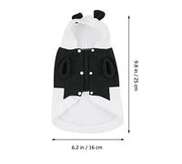GANAZONO 1PC Panda Costume for Pets Cute Dog Clothes for Autumn Winter Funny Design Comfortable Wearable Outfit for Dogs Cats Stylish Pet Apparel