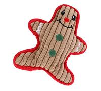 GANAZONO 1pc Plush Christmas Squeaky Dog Toy for Chewing and Playing Interactive Soft Pet Chew Toy for Dogs Cute Cartoon Design Snowman for Holiday Fun and Bonding