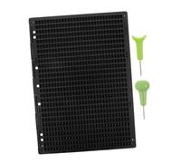 GANAZONO 1Set Braille Writing Board Rows Portable Learning Tool with Braille Stylus for Enhanced Tactile Experience and Accurate Writing for Blind and Visually Impaired
