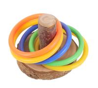 GANAZONO 1Set Parrot with Rings Educational Bird for Cockatiels Parakeets and Parrots Engaging and Bird Cage Accessories