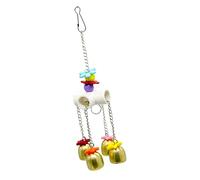 GANAZONO 1set Pet Bird Bells Chewing Toy for Parrots Random Pendant for Birdcage Interactive Bird Toy for Parakeets and Cockatiels Easy to Install