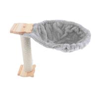 GANAZONO 1Set Spoon Shape Hanging Basket Cat Bed Soft Lint Cat Tree Hammock for Indoor Cats Scratchproof Kitten Platform with Multi Purpose Design Cozy Retreat for Play and Rest