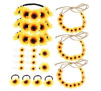 GANAZONO 1Set Sunflower Decorative Headband Creative Headwear for Women for Bridal Garden Parties Festivals and Special Occasions Lightweight Comfortable Hair