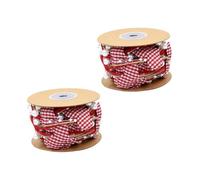 GANAZONO 2 Rolls Heart-Shaped Beads Chain Ribbon for Wedding Decorative Wrap, DIY Flower Bouquet Wrapping Ribbon for Valentine’S Day Craft Supplies