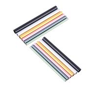 GANAZONO 2 Set 12pcs Nail Art Tips Shaping Tube Sturdy Aluminum C-curve Fixing Rods Assorted Color UV Gel Manicure Tools for Manicure and French Nail