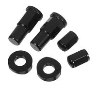 GANAZONO 2 Sets Rim Lock Nut Kit for Motorcycle and Electric Vehicle Tires Includes Valve Stem Gasket Washer for Pressure Distribution Multi-tire Compatibility Maintenance Parts for Smooth