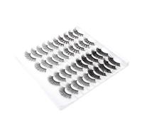 GANAZONO 20 Pairs Natural False Eyelashes Makeup Soft Lightweight Comfortable Realistic Beauty Lashes Simulation Structure for Daily Wear