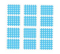 GANAZONO 20 Sheets Adhesive Muscle Stickers Cross Shaped Fitness Tape for Enhanced Circulation Performance Breathable Sky Blue Cloth Patches for Men Women for Sports Physical Therapy