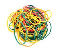 GANAZONO 200pcs Assorted Colour Rubber Bands Large Size Stretchable Rings Machine Accessories High Elastic Bands for Needle and Machine Use