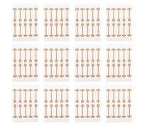 GANAZONO 200pcs Beige Dumbbell Shaped Nose Wing Enhancer Strips with Elastic Fabric and Self Stick Design for Refined Contouring, Suitable for Home Use and Use before Makeup