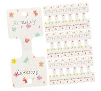 GANAZONO 200pcs Hair Clip Display Cards Premium Paper Holders for Hair Bows Clips Pins for Easy Storage for Crafts Accessories Organization