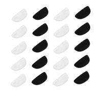 GANAZONO 20pairs Soft Silicone Nose Pads for Eyeglasses Comfortable Anti-Slip Cushions for Secure Fit Replacement Nose Pads for Sunglasses and Eyeglasses Colors