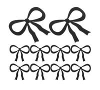 GANAZONO 20pcs Bow Acrylic Wine Glass Identification Tags Elegant Drink Markers for Party Enhancing Drink Presentation and Easy Identification of Glassware