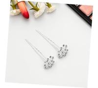GANAZONO 20pcs Bridal Rhinestone Hairpins U Shaped Breath Design Lightweight Hair Forks for Wedding Photography Elegant Hair Accessories for Women