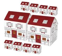 GANAZONO 20pcs House Shaped Candy Boxes White Cardboard Wedding Favour Boxes with Nordic Style for Storing Candy and Biscuits for Occasion and Personal Enjoyment