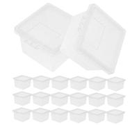 GANAZONO 20pcs Reptile Feeding Enclosure Compact Habitat Box for Insects Spiders and Small Pets Portable Insect Breeding Containers for Easy Identification and Management