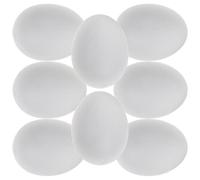 GANAZONO 20Pcs Solid Plastic Fake Pigeon Eggs Simulation Egg Prop for Assisted Hatching Bird Breeding Training Lightweight Reusable