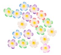 GANAZONO 24 Pcs Frangipani Hair Clips Mixed Colors Sweet Hair Decorations Barrettes for Women Accessories for Scarves Clothes and Crochet