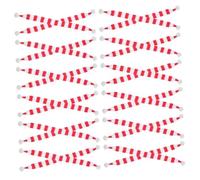 GANAZONO 24pcs Mini Christmas Scarves Knit for Snowman and Bear Crafts Holiday Decorations Soft Fabric Xmas Tree Hanging Ornaments